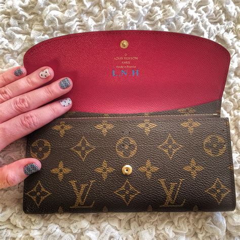 Today I heat stamped my Louis Vuitton wallet at the Louis